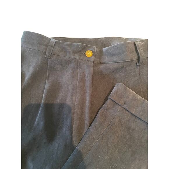 Cambridge Dry Goods Co - Navy Blue Velvet Type Dress Pants - Size 8 - Lined - Picture 8 of 8